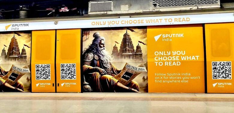 Sputnik India запустил фирменный поезд в метро Дели Sputnik India запустил фирменный поезд в метро Дели - Rossiya Segodnya, 780, 22.09.2025